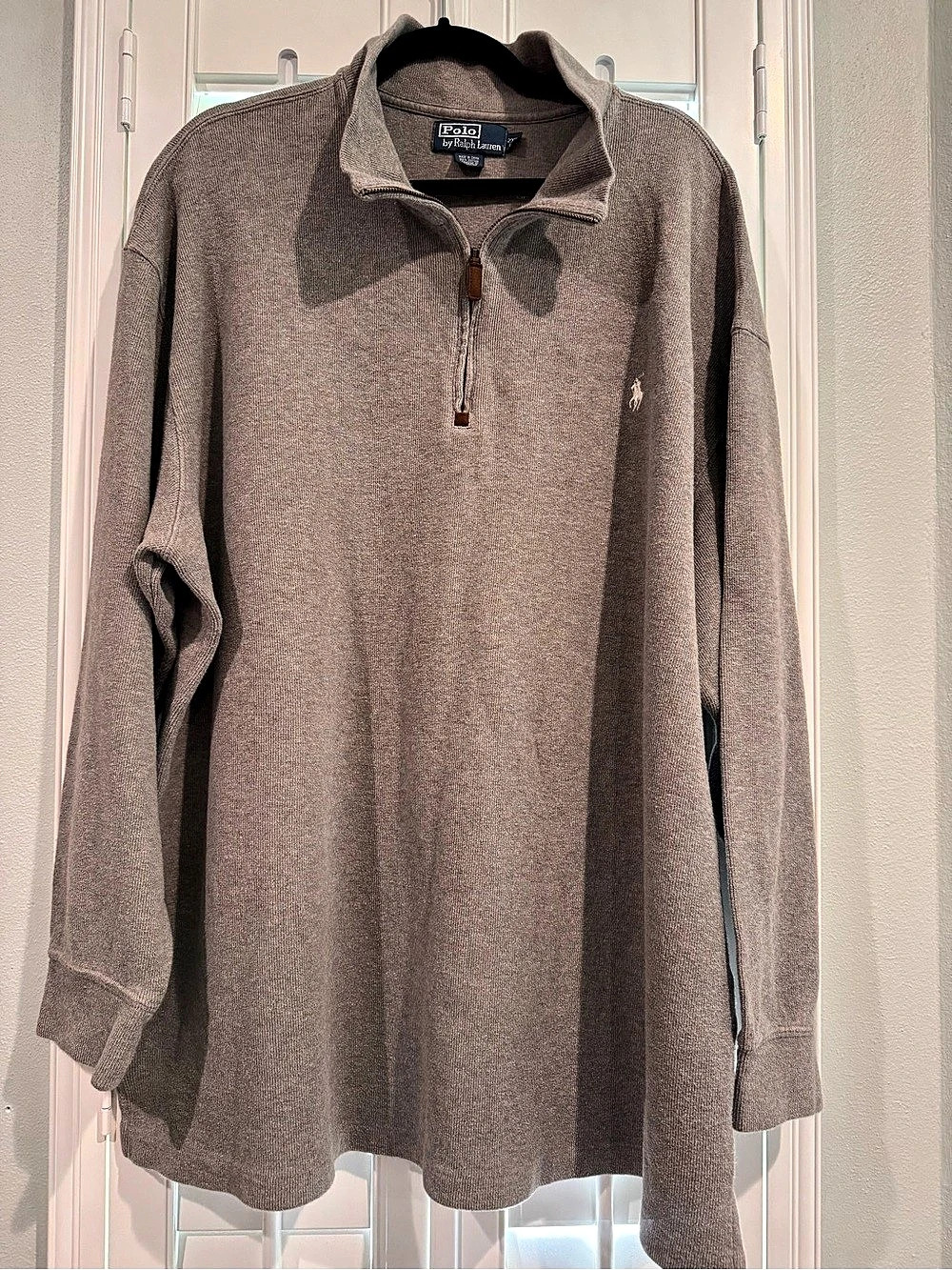 Polo Ralph Lauren Quarter-Zip Pullover Sweater Men's Cotton 2XB